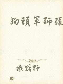 狗头军师张封面