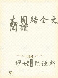 大团结全文免费阅读封面