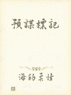预谋标记封面