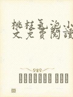 桃枝气泡小说全文免费阅读
