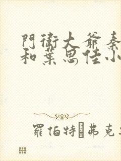 门卫大爷秦一鸣和叶思佳小说封面