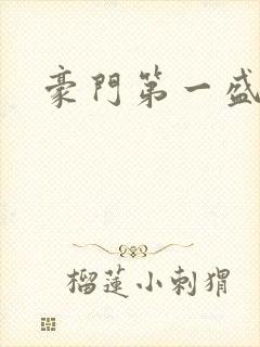 豪门第一盛婚