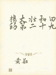 杨大壮和田桂花的第二十九