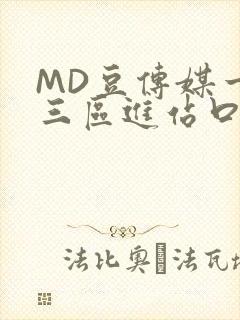 MD豆传媒一二三区进站口