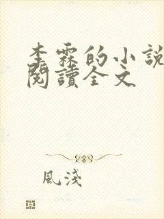 李霖的小说免费阅读全文