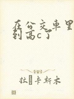 在公交车里c弄到高c了