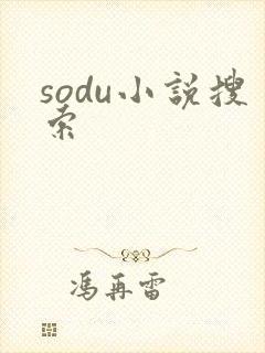 sodu小说搜索封面