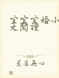 宜室宜婚小说全文阅读封面