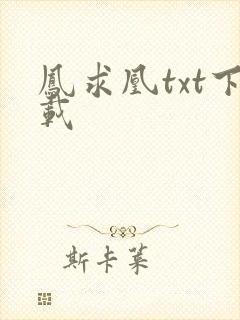 凤求凰txt下载