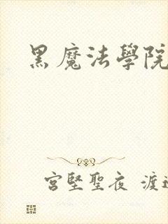 黑魔法学院封面