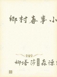 乡村春事小说