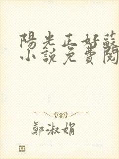阳光正好苏玥玥小说免费阅读