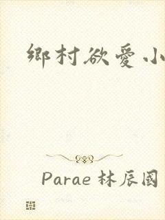 乡村欲爱小说