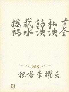 总裁的私有宝贝祸水泱泱全文阅读