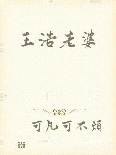 王浩老婆