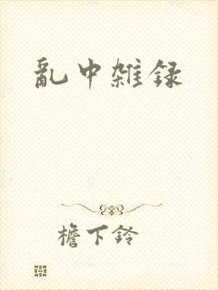 乱中杂录