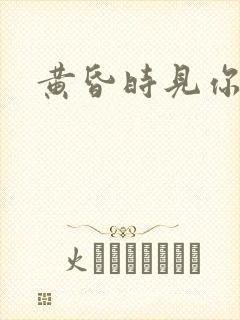 黄昏时见你