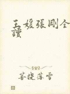 王媛张刚全文阅读封面