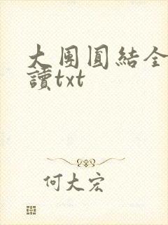 大团圆结全文阅读txt