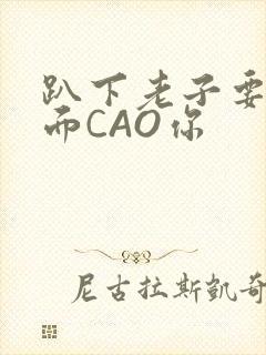 趴下老子要从后面CAO你