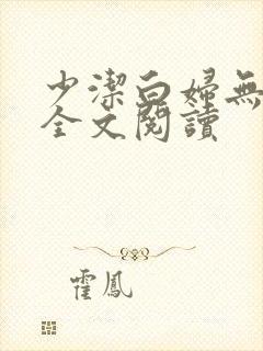 少洁白妇无删减全文阅读封面