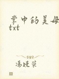掌中的美母版主txt
