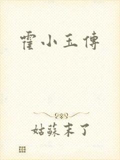霍小玉传封面