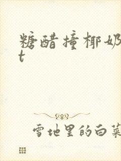 糖醋撞椰奶txt