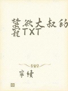 禁欲大叔的心尖宠TXT