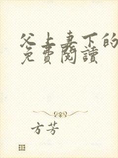 父上妻下的小说免费阅读