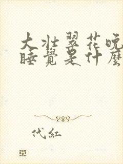 大壮翠花晚上不睡觉是什么电视剧