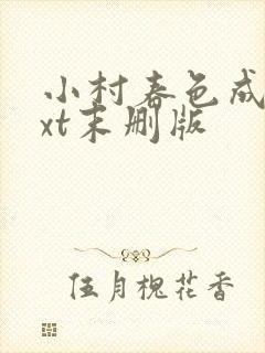小村春色成刚txt末删版