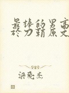 最棒的男高中生于刀鞘原文阅读