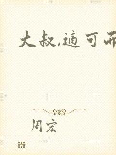 大叔,适可而止