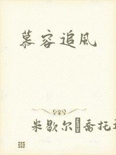 慕容追风封面