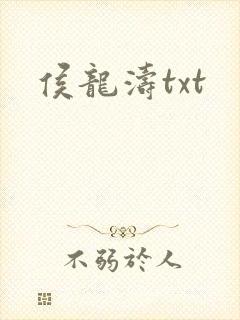 侯龙涛txt封面