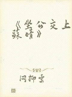 《坐公交上班的苏晴》封面