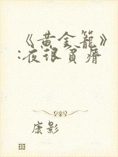 《黄金笼》作者:夜很贫瘠封面