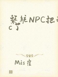 系统NPC把我c了封面