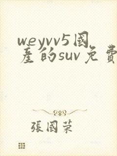 weyvv5国产的suv免费封面