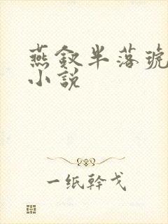 燕钗半落琥珀糖小说封面