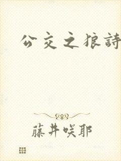 公交之狼诗晴封面