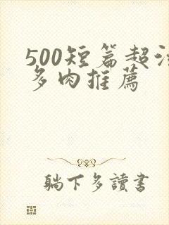 500短篇超污多肉推荐