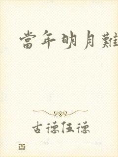 当年明月难寻