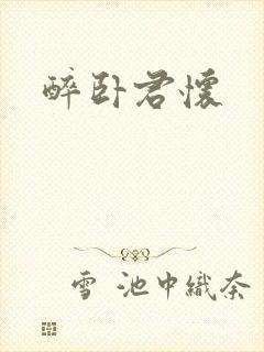 醉卧君怀封面