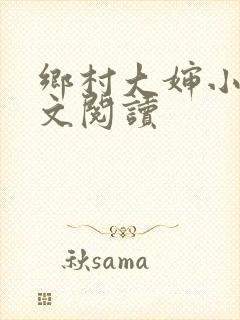 乡村大婶小说全文阅读