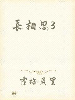 长相思3封面
