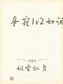 争宠1v2如酒