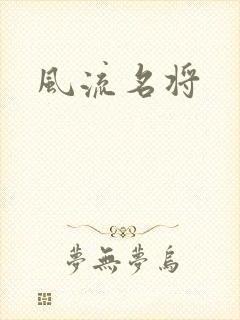 风流名将封面