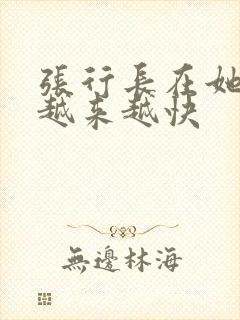 张行长在她体内越来越快